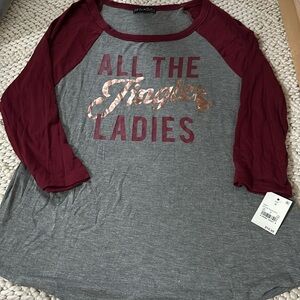 Fifth & Sun ladies Christmas shirt